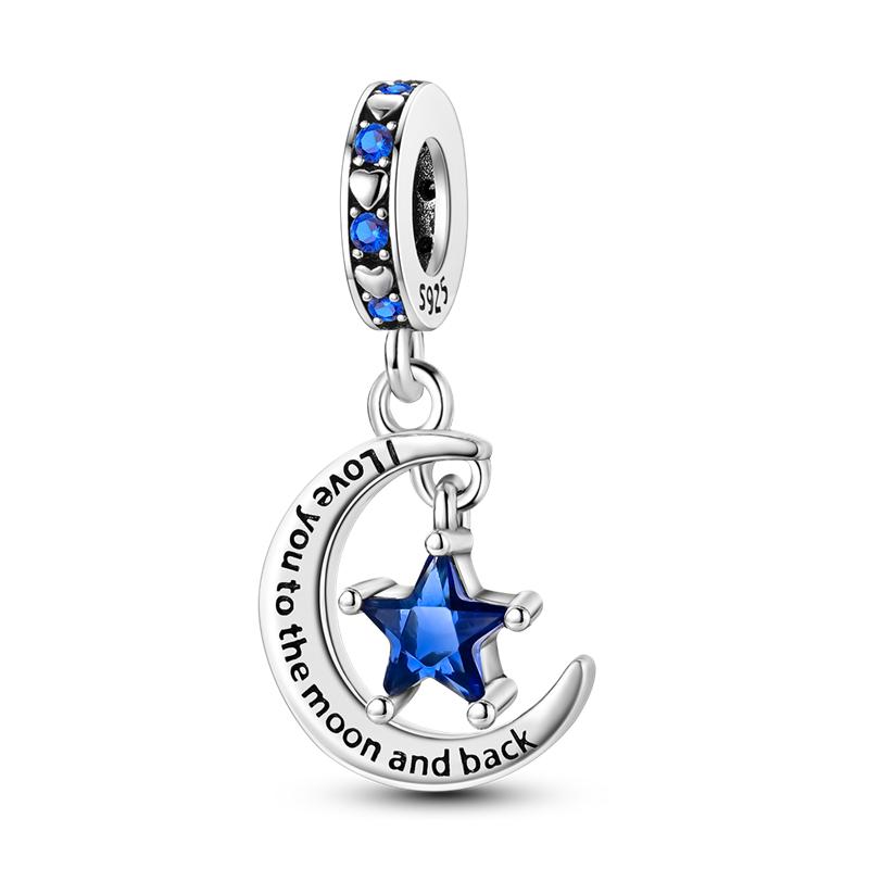 Marine Organism Seriescopper Charms Pendants Fit Original Pandora Bracelet Diy Beads Shell Pearls Conch Moon Star