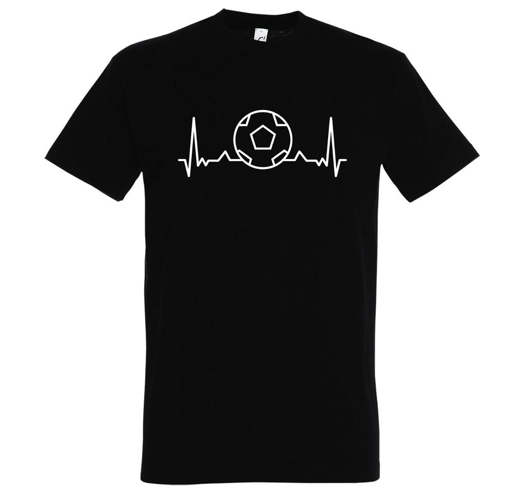 Youth Designz Heartbeat Football Mens Printed T-Shirt Funny Hobby Sports Fun
