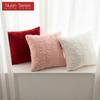 1PC Nuan Series 45x45cm Simple Solid Color Pillowcase Butterfly Knot Plush Soft Cushion Cover for Sofa Living Room Bedroom Home Decor