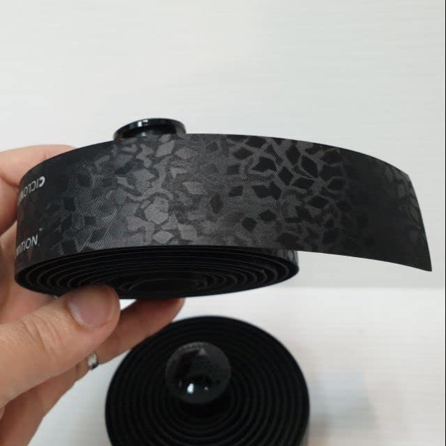 CICLOVATION Premium Bar Leather Black Diamond Tape, Touch, 3.0mm,