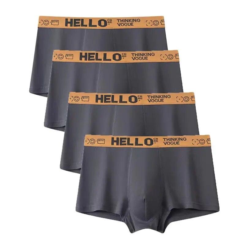 4Pcs Men Underwear Men's Boxers Sexy Underpants Comfortable Breathable Fashion Boys' Panties Underwear Boxershorts Men