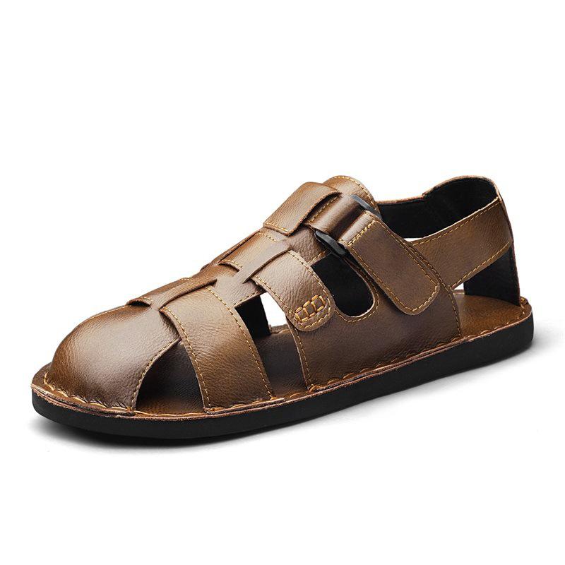 Men s Plus Size Velcro Casual Beach Sandals - Summer 2026 Collection 41