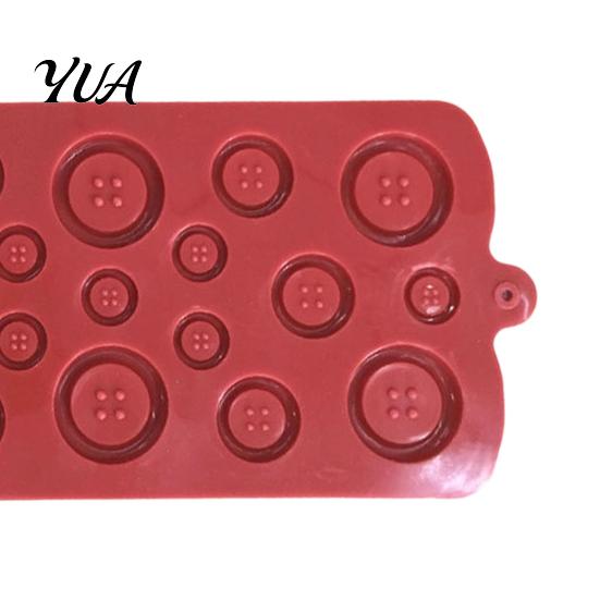 Jewelry Making Supplies Button Silicone Mold, Food Grade Non Stick Chocolate Candy Casting Easy Release Mold Tray, Flexible for DIY Baking And