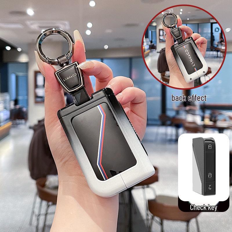 Lynk & Co nyckelskydd: Passar modeller 03, 06, 01, 05, 02, 09, 07 & 2025 - Metall- och High-End-alternativ finns tillgängliga.