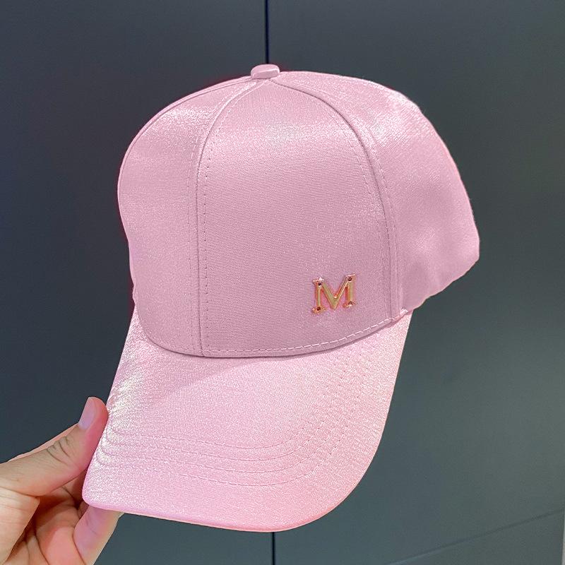 Fashion Baseball Cap Korean Metal M Letter Baseball Cap Hat Outdoor