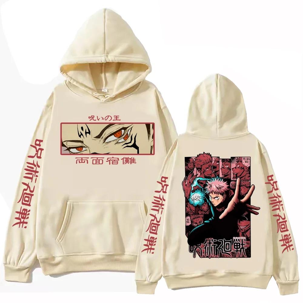 Jujutsu Kaisen Itadori Hoodie Man Woman Harajuku Long Sleeve Pullover Tops Sweatshirt Gift