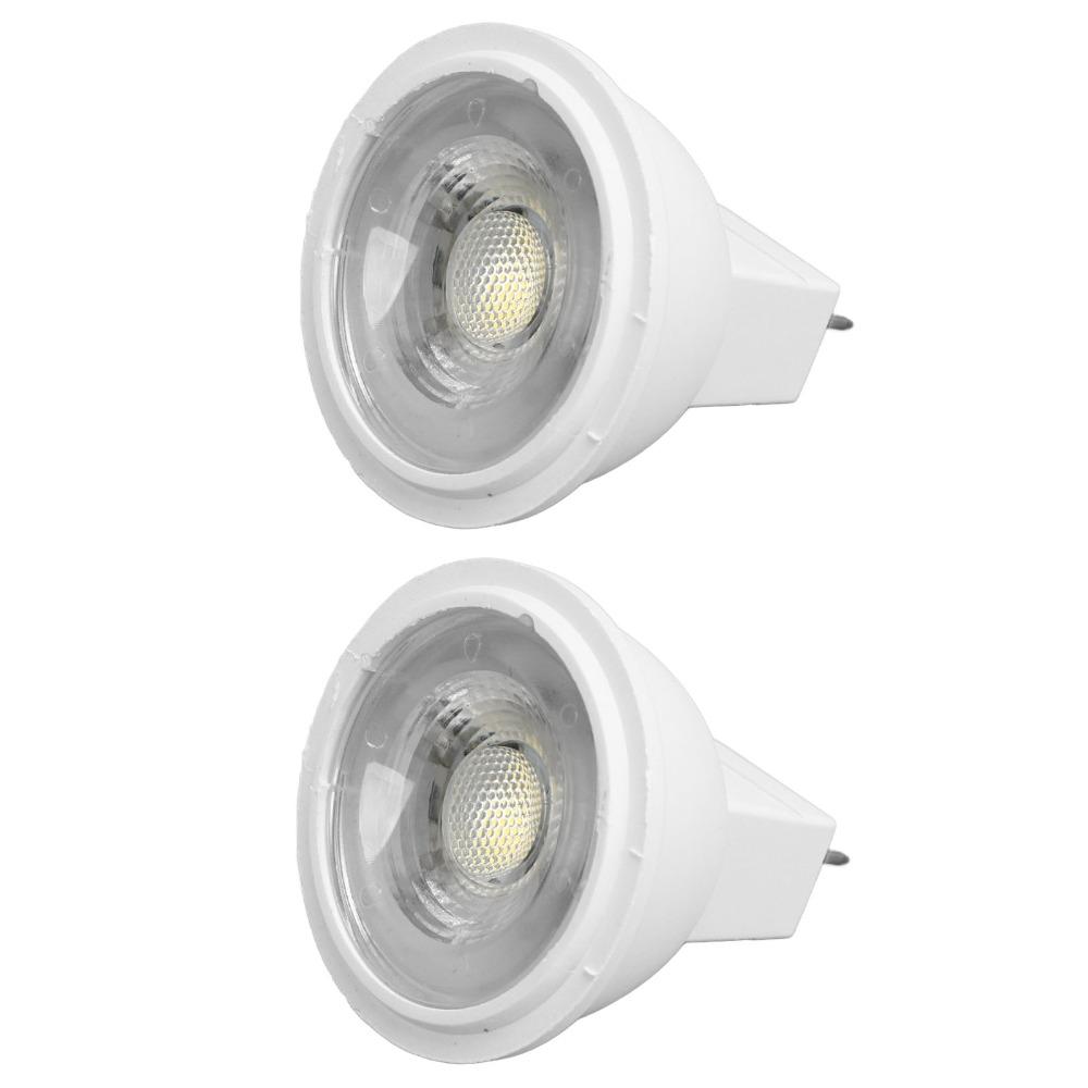 2PCS Bi-Pin Base MR11 Light Bulb 3W Low Voltage LED Spotlights Easy GU4 Spotlight Bulbs  Bedroom