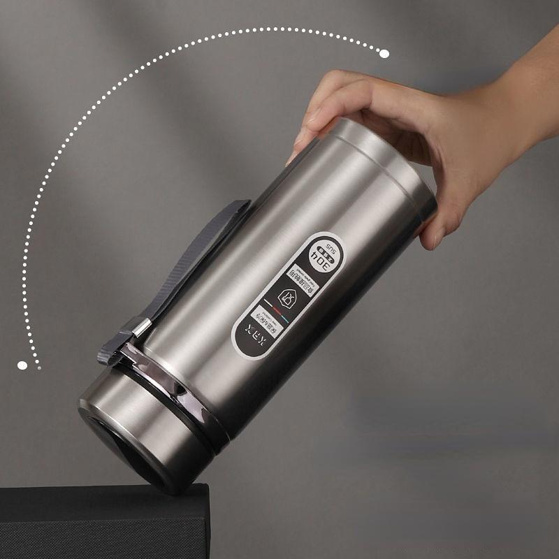 1000 ml Termos z wyświetlaczem o dużej pojemności Inteligentny kubek do herbaty Butelka próżniowa Przenośny kubek podróżny ze stali nierdzewnej