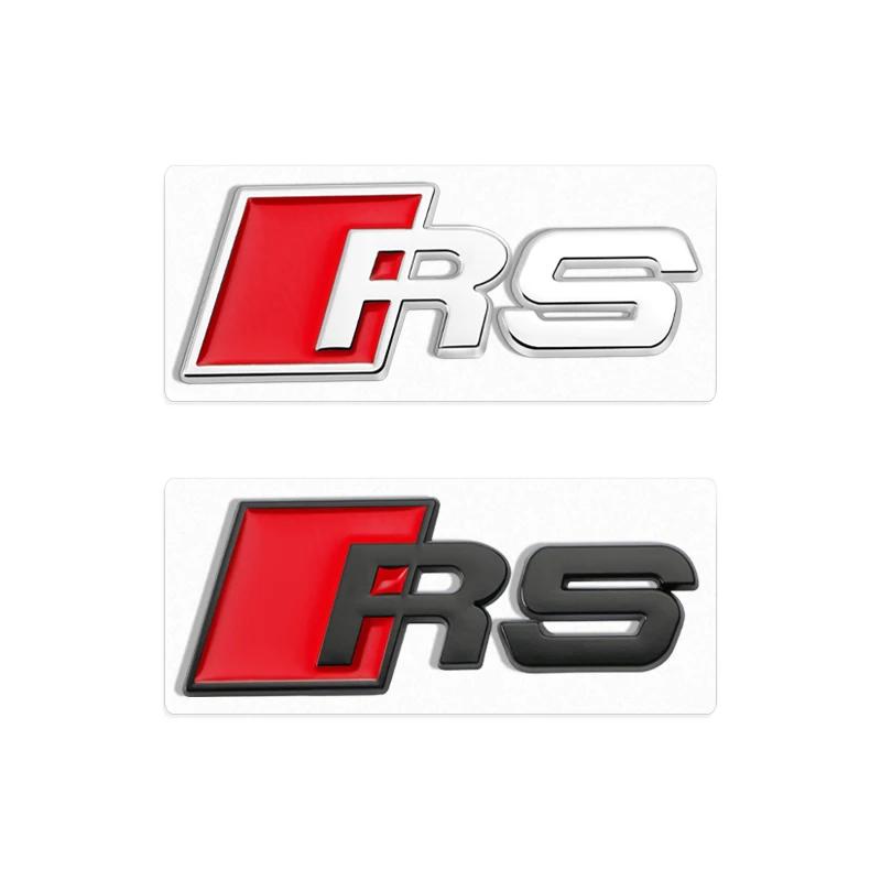 1Pc A3 A4 B8 8P 8V B6 A5 A6 TT RS3 RS4 RS5 RS6 RS7 RS8 Badge Car Body Rear Trunk ABS Emblem Sticker Decoration Accessories
