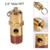 125PSI Brass Safety Valve Gold Air Compressor Check Valve  Air Compressor