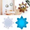 Photo Frame Decoration Silicone Mold Snowflake Mirror Epoxy Mold Resin Casting Pendant Mold Suitable for Diy Crafts