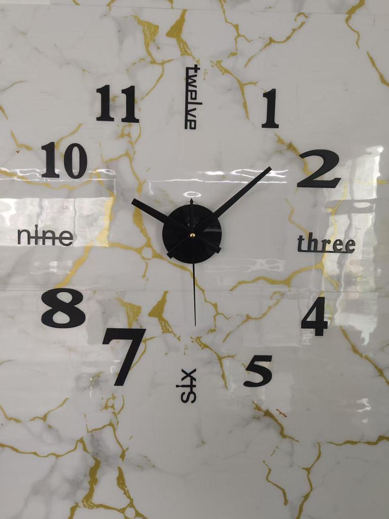 Creative Luminous DIY Wall Clock - Silent, Punch-Free Decorative Clock for Bedroom