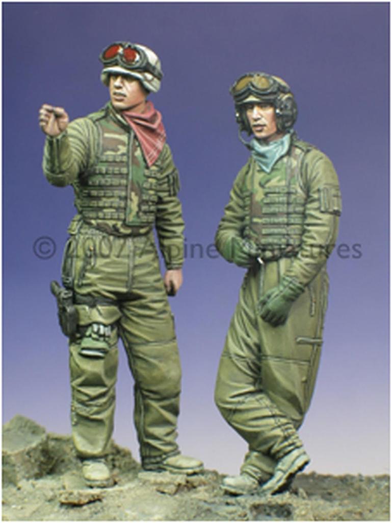 Alpine Miniatures 1/35 OIF American Tank Crew Set Resin Kit AM35025 (Person)