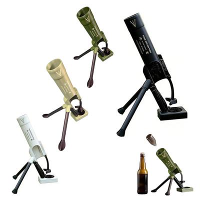 Fable Theory Bottle Opener Mortar Shaped Tactical Beer Heavy Duty 64mm Cap Launcher Military Style Bar Gadget Decorative Gift for Men