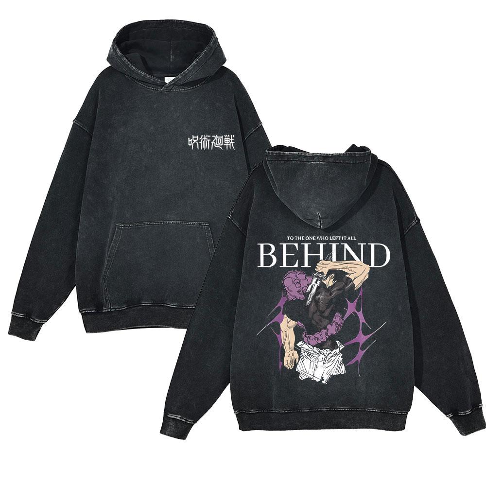 Anime Jujutsu Kaisen Geto Suguru Funny Print Hooded Men Women Cotton Hoodies Plus Size Streetwear Harajuku Vintage Sweatshirt