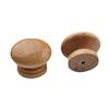 Solid Paulownia Wood Round Drawer & Cabinet Handle