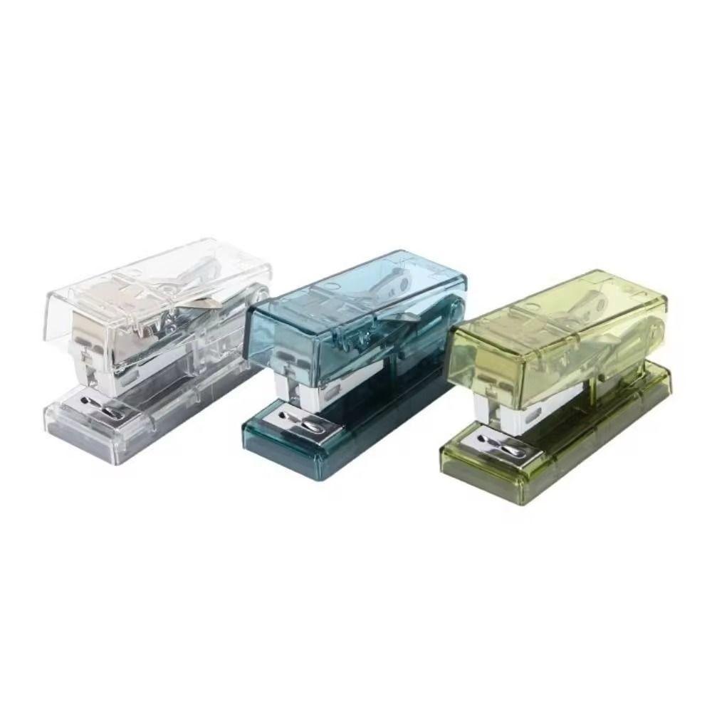 Transparent Mini Stapler with 1000 Staples Paper Staplers Office Binding Tools  Stationery