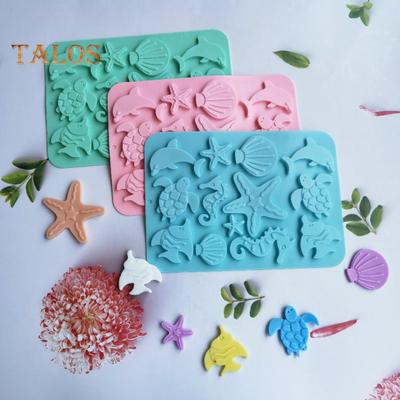 Dessertform, nicht klebrig, zum Selbermachen, Backen, Silikon, praktische Meerestier-Kuchenform, Küchenhelfer