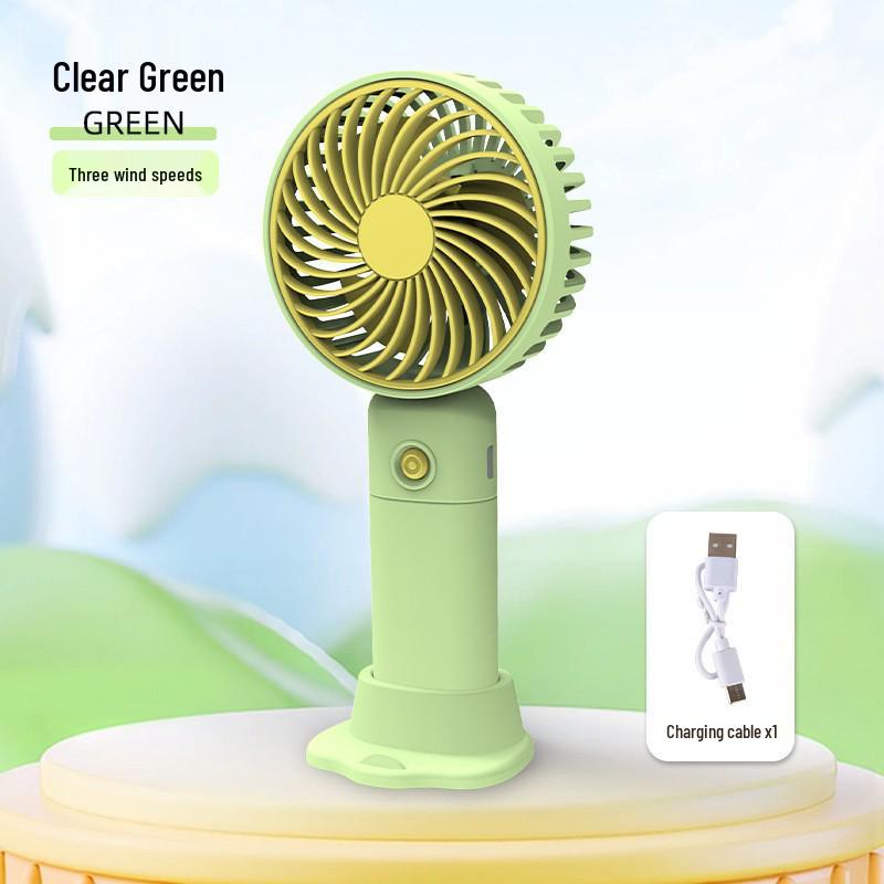 

Portable USB Rechargeable Foldable High-Speed Turbine Handheld Fan with Ice Pack Custom Logo Support