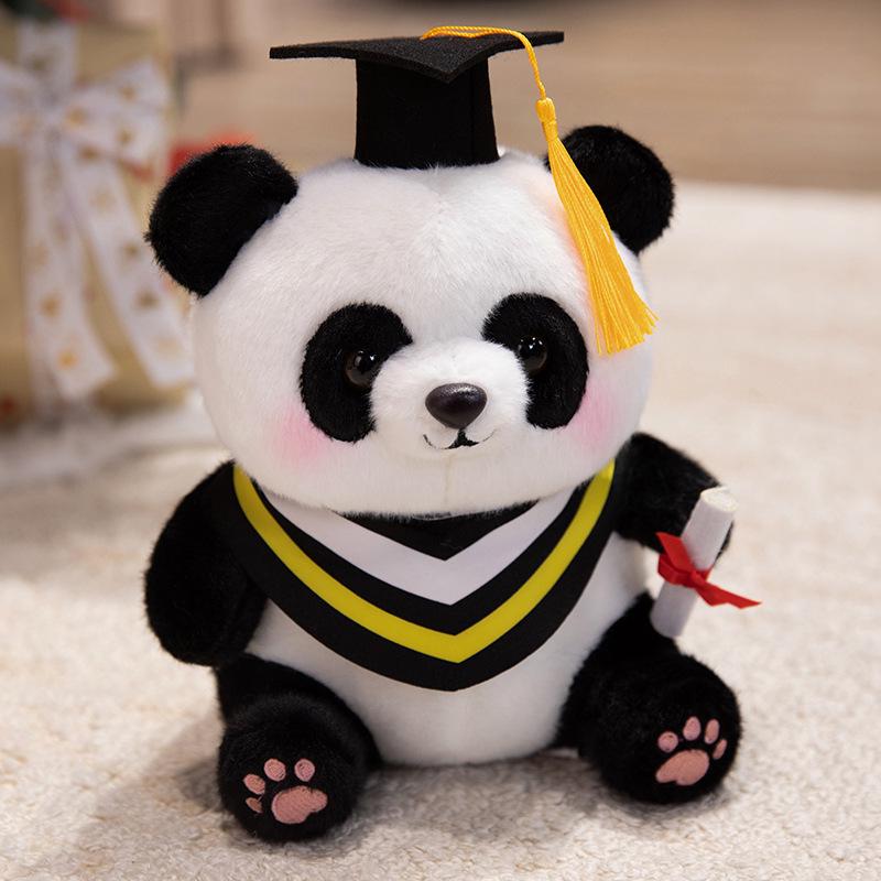Giant Panda Graduation Plush Toy - National Treasure Gift for Children
