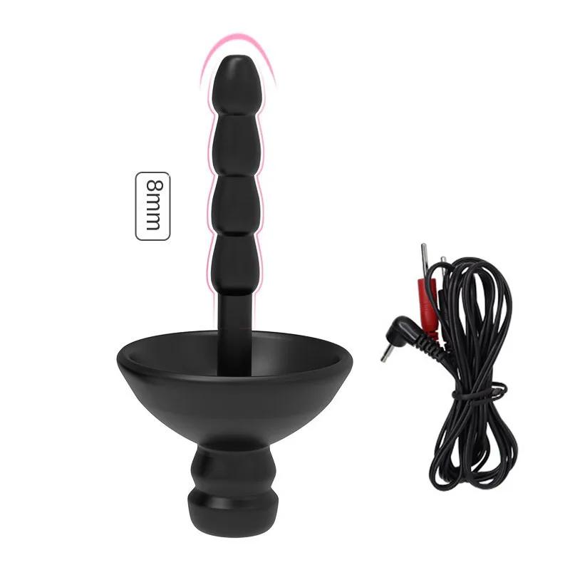 Electro Stimulator Male Chastity Cage Silicone Urethra Sounding Sex Toys for Men Mastubators Penis Plug Dilatoren Adult Products
