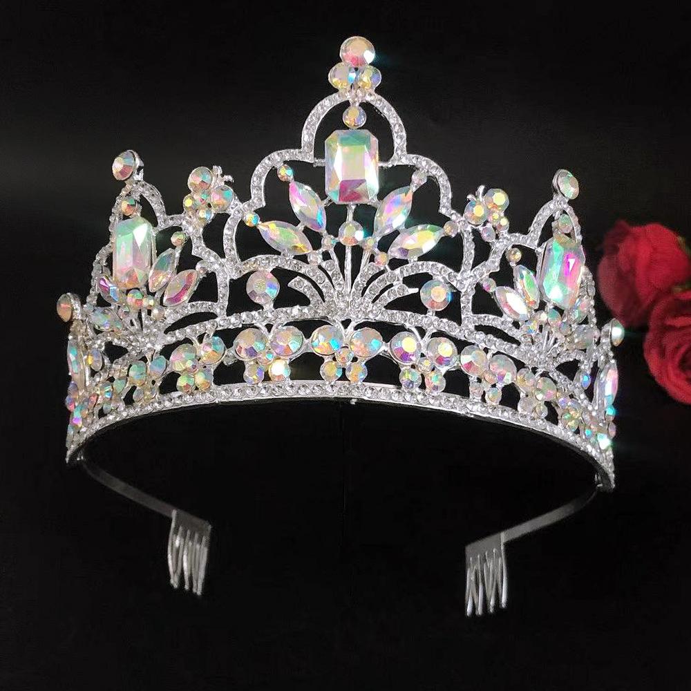 Bridal Crown Rhinestone Crystal Tiara Princess Birthday Crown Bridal Wedding Hair Accessories Wedding Dress Accessories