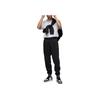 Jordan Logo Print Drawstring Elastic Waist Mid-Rise Joggers Men Bottoms Black DQ7341-010
