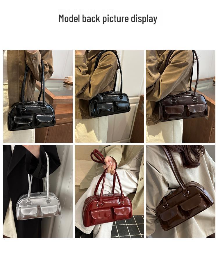 Korean Style Women's 2025 Retro Pillow Shoulder Bag