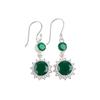 Green Onyx Gemstone 925 Sterling Silver Jewelry Drop/Dangle Women Earrings 1.80" EE-13-17