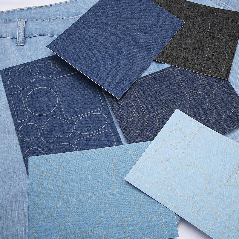 Petice autoadeziv din denim pentru repararea hainelor și pantalonilor - Decal cu model decorativ
