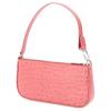 By Far Rachel Crocodile Pattern Leather Baguette Bag Women bags Pink 21FWRCLSVNCCEMED