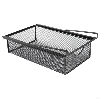Sous Meuble Tiroir Suspendu Organisateur de Placard Gain de Place Facile à Nettoyer Panier Coulissant pour