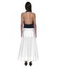 Partimento Woman Pocket Pointed Flare Maxi Skirt_White