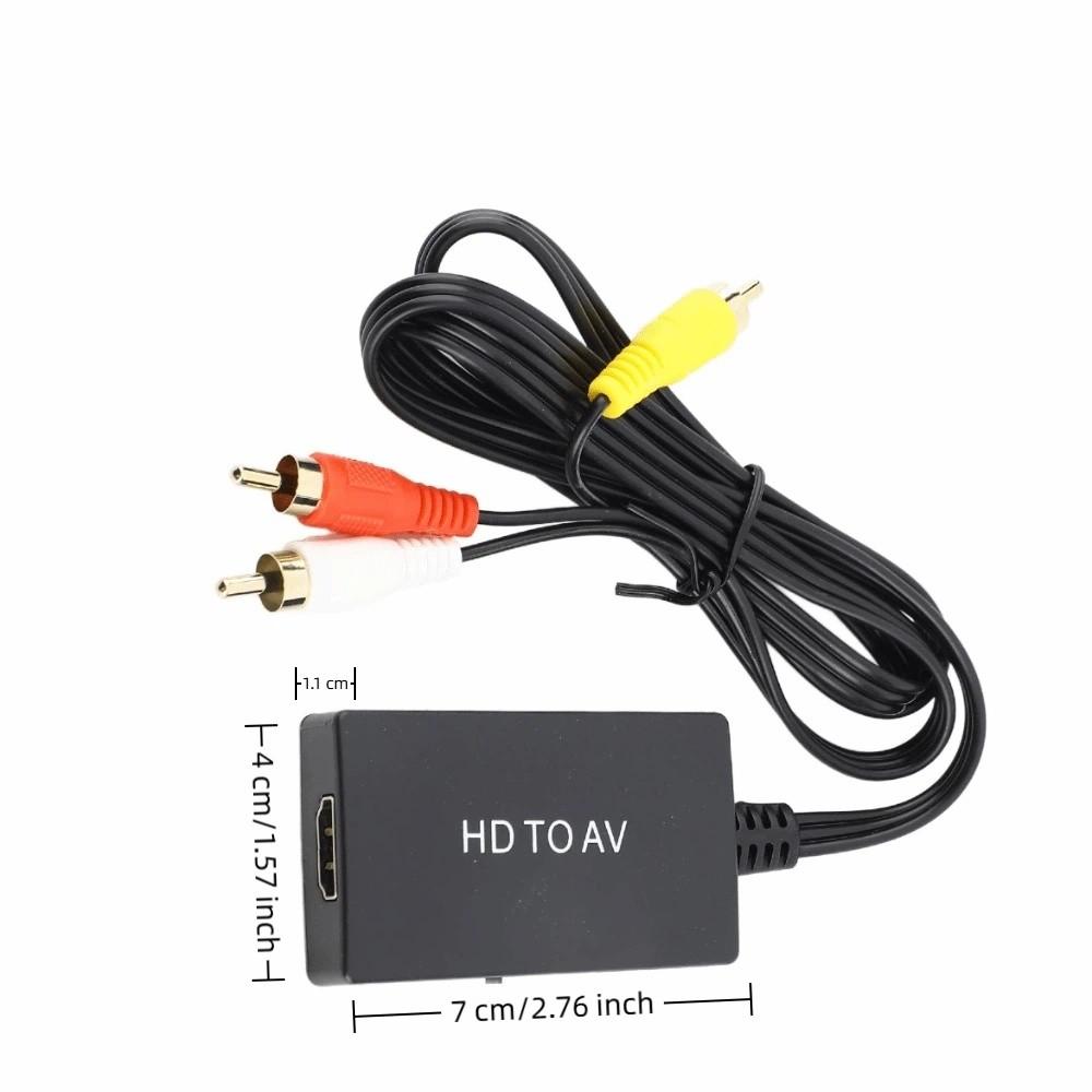 HD To AV 3RCA HD Multimedia Interface To Audio and Video Converter TV Adapter  Old TV