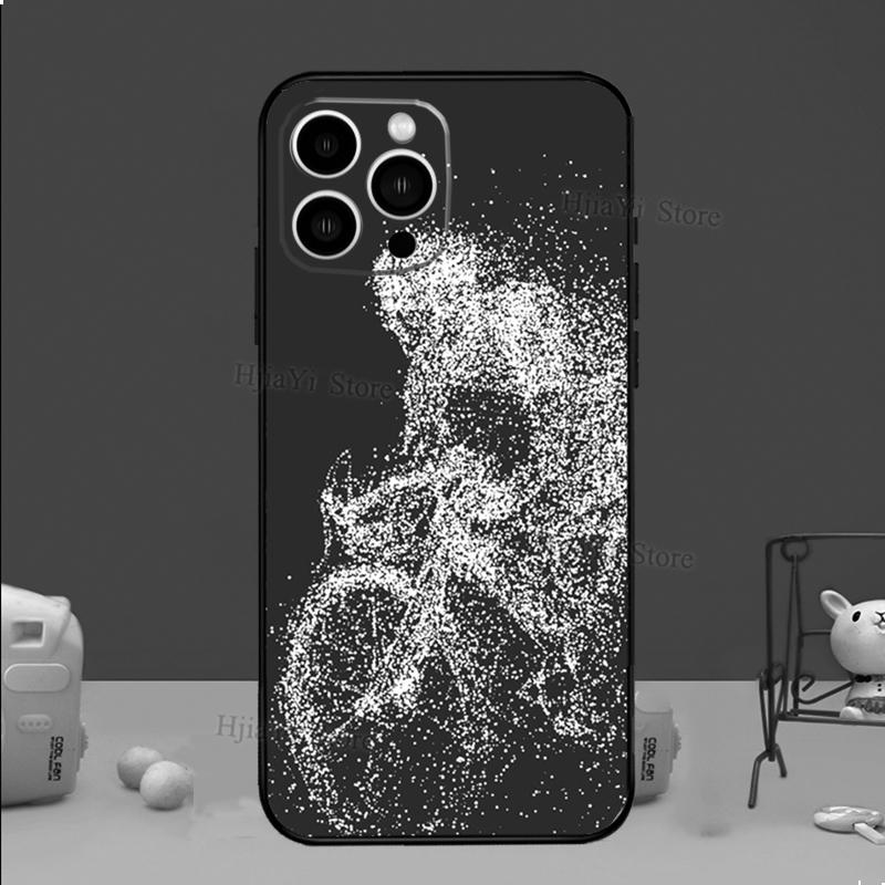 Bike Bicycle Sport Phone Case For iPhone 16 15 11 12 13 14 Pro Max Mini X XS XR Plus SE2 Funda Coque Capa Cover