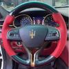Ized Hand Sewing Carbon Fibre Leather Car Steering Wheel Cover Car Accessories For Maserati Ghibli Levante Quattroporte