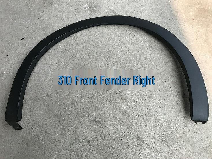 Baojun Front/Rear Wheel Arch Fender with Clips, Stainless Steel