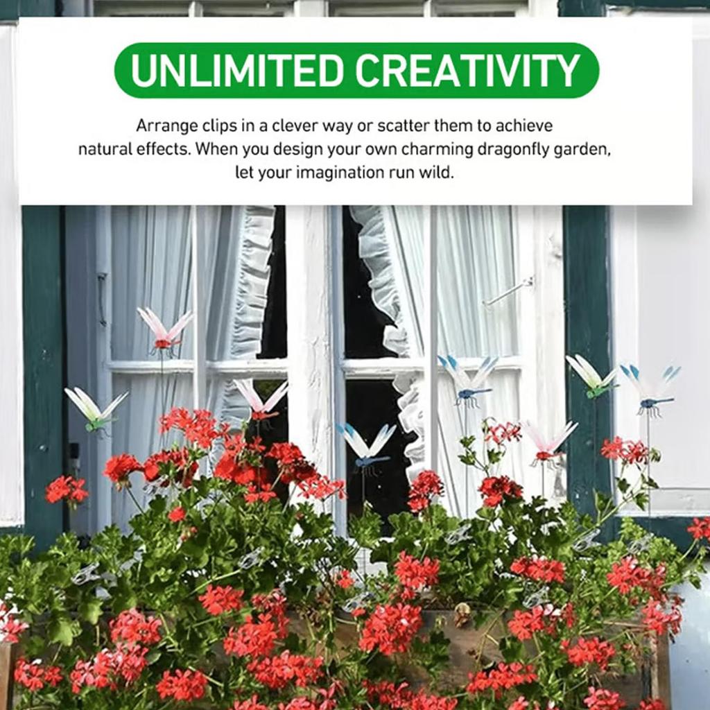 Dragonfly Clip Insect Deterrent Simulated Patio Decor Gardening Suitable for Yard Garden Patio Decoration