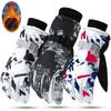 Winter Warm Snowboard Ski Gloves Thicken Fleece Non-slip Waterproof Gloves Touch Screen Motorcycle PU Leather Snow Sports Gloves