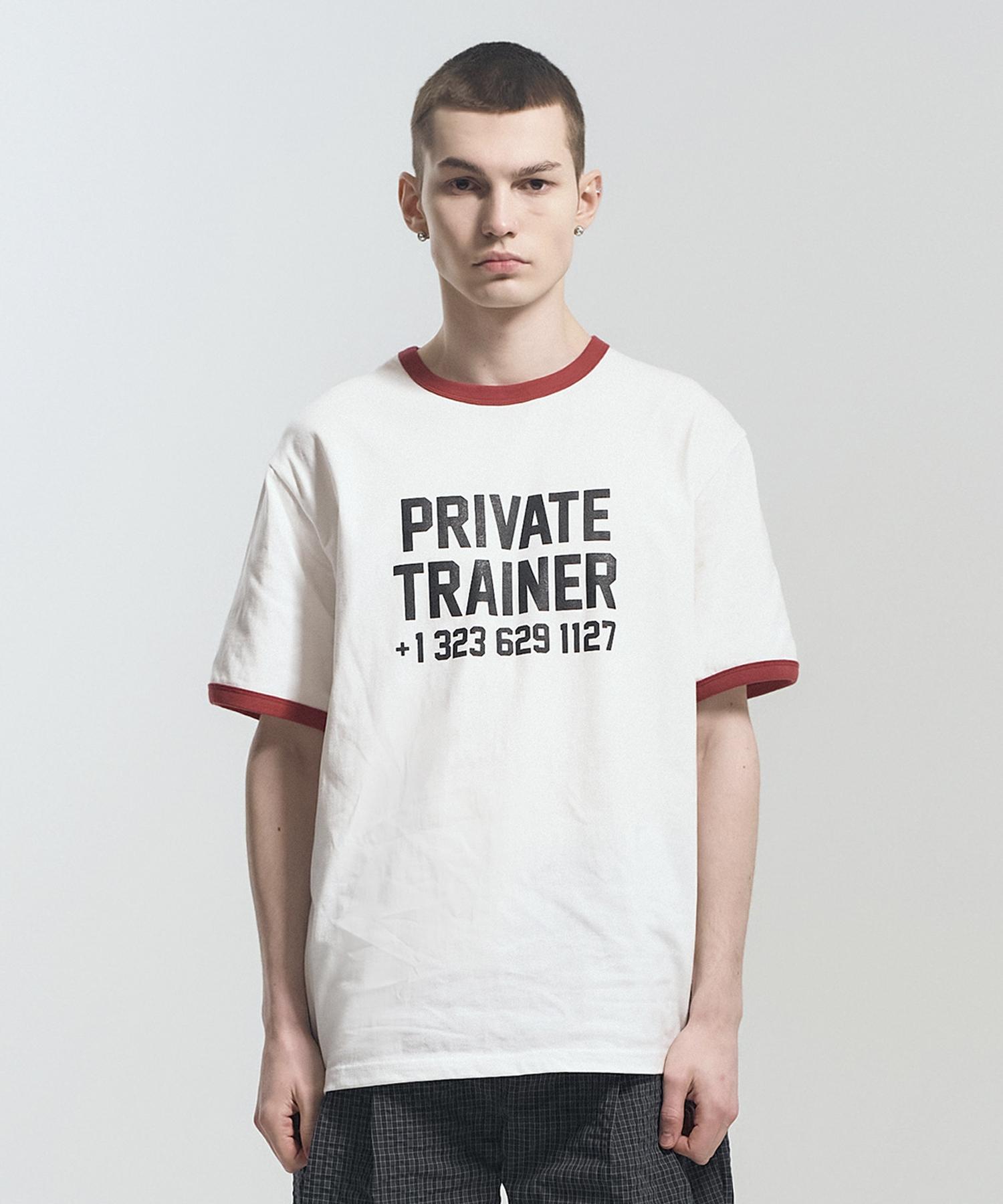 Pose Number Eight P.T Ringer Tee (White/Burgundy) 2