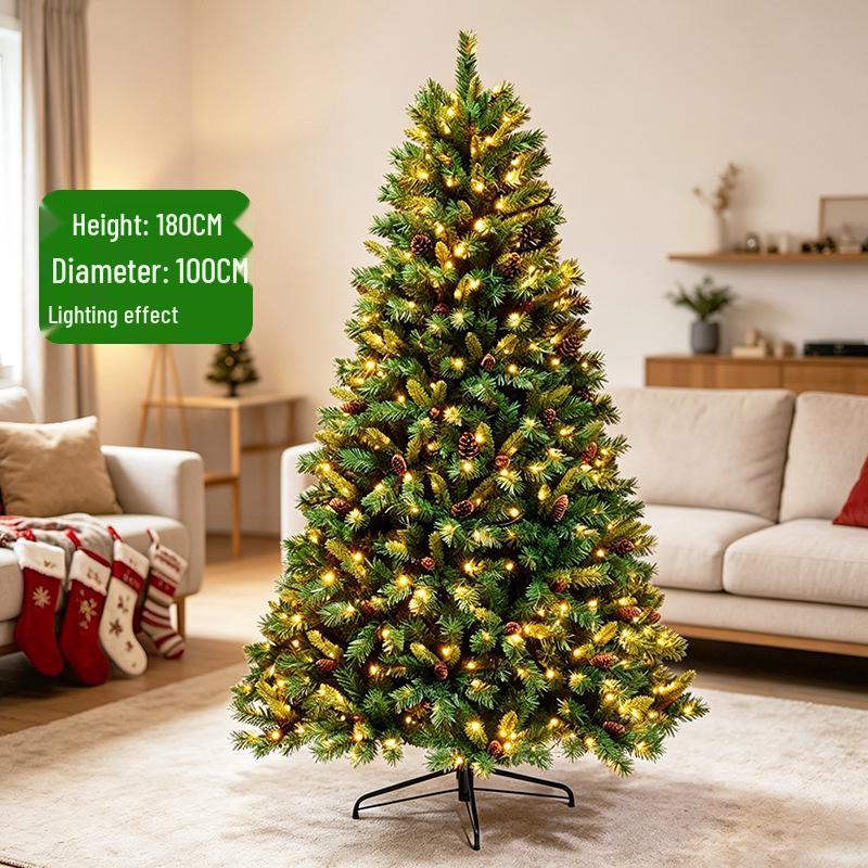 Customized Encrypted PVC Pine Cone Christmas Tree - Large Artificial Simulation with New Style Design
