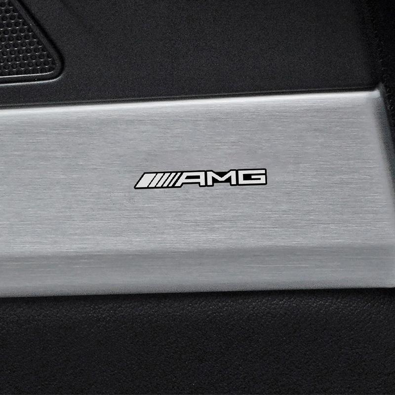 5Pcs Aluminum Car Badge Audio Speaker Decal Stickers For Mercedes Benz AMG GLE GLS CLA CLE GLC CLS GLA W223 W213 W206 W464 W247