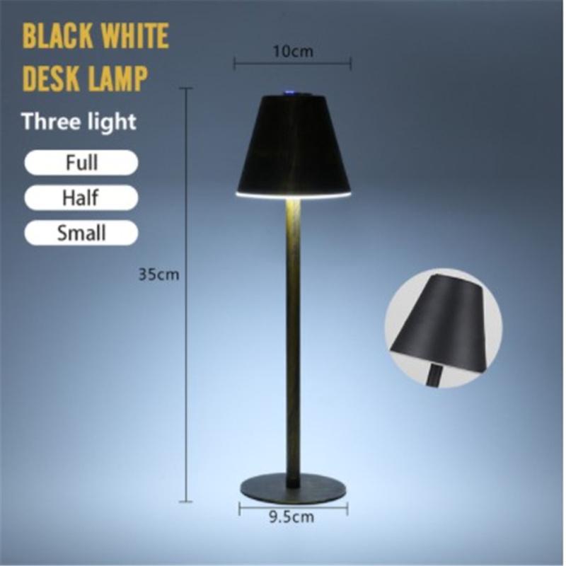 Metal Nordic Style Wrought Iron Table  Lamp Touch Dimming Eye Protective Bar Living Room Bedroom