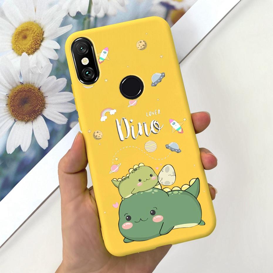 Case For Xiaomi Mi A2 Lite 5.84" Cute Animal Cartoon Candy Color Soft Silicone Phone Bumper For Xiaomi Mi A2lite Back Cover