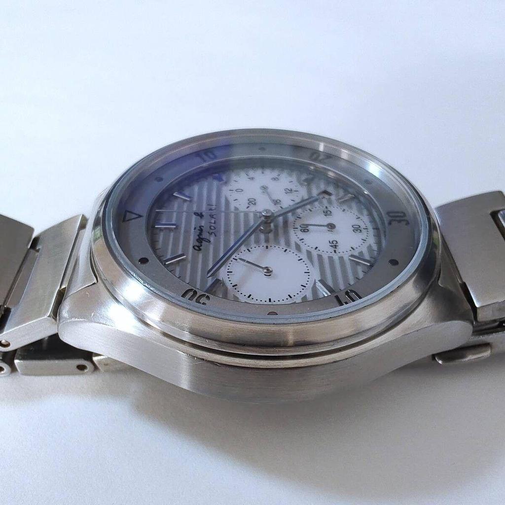 Used Agns B. Solar Watch Chronograph for Men [V175-0AA0]