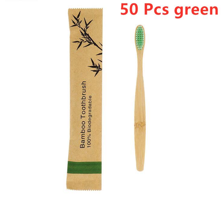 New Style Portable Bamboo Toothbrushes Eco Friendly Wooden Tooth Brush for Adults Children Customized Laser Engraving Logo