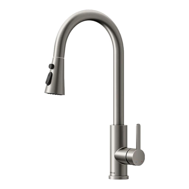 ARROW 304 Stainless Steel Swivel Pull-Out Kitchen Faucet