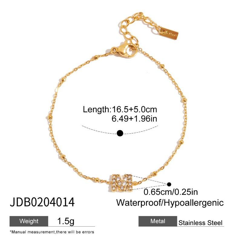

Stainless Steel Water Droplet Clasp Bracelet - Luxurious and High-end Jewelry for Women, Titanium Steel Accessory JDB0204014