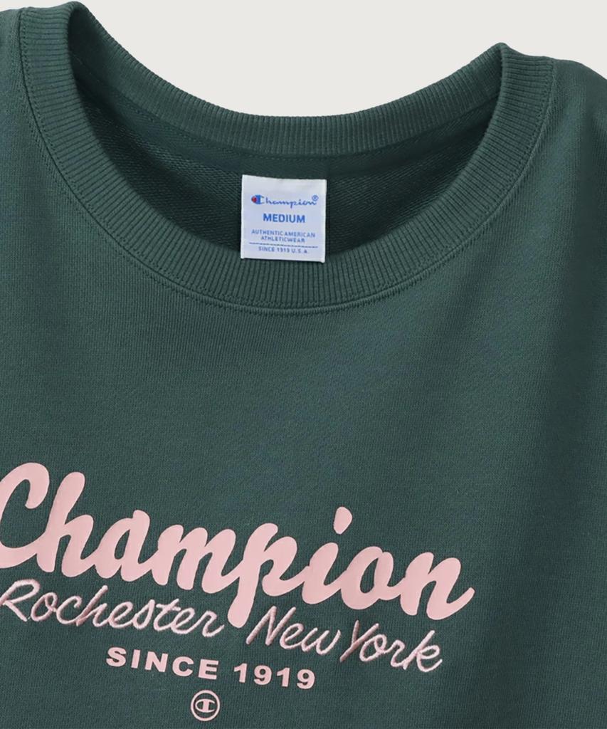 CHAMPION Women'S Rochester Loose Fit Crew Neck Sweatshirt Deep Green