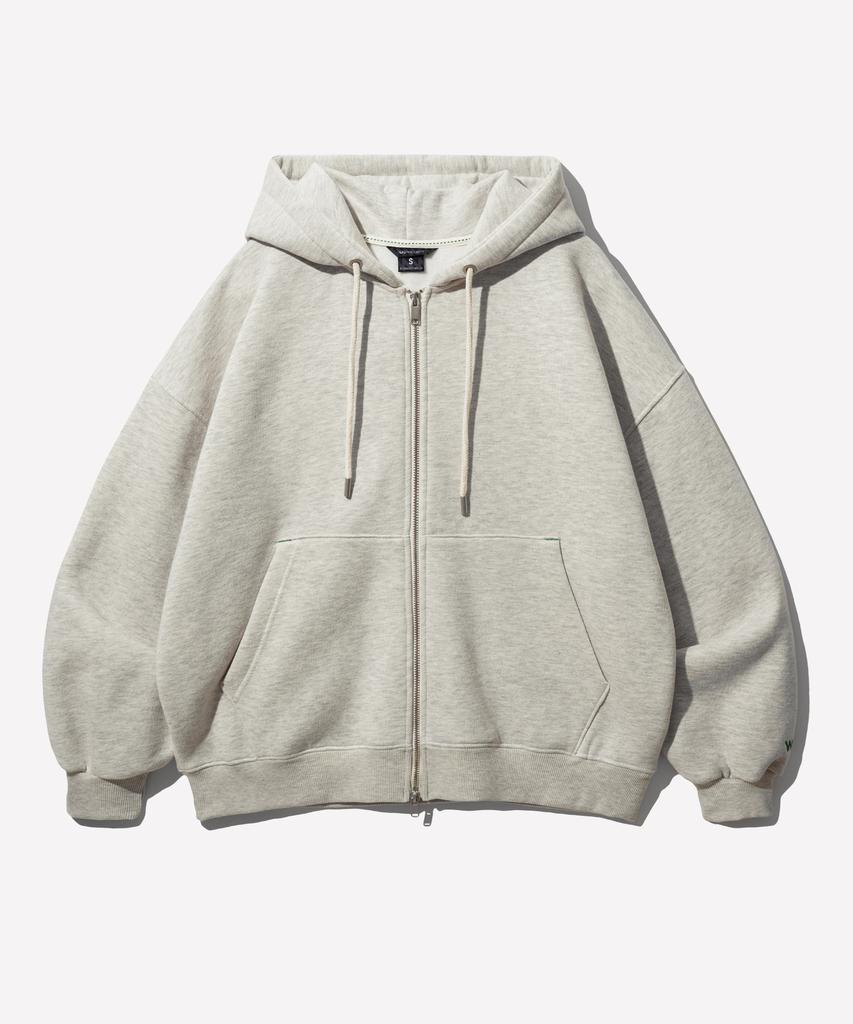 Wv Project Kani Hoodie Zip-Up Oatmeal Mjhd7627